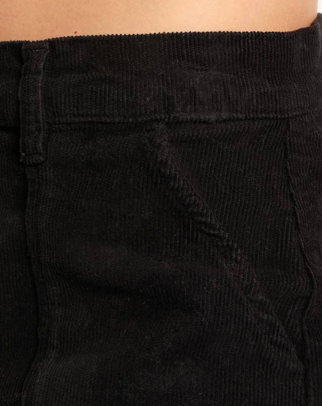 Clearance Lauren Vidal Pantalon en Velours Cargo noir