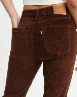 Outlet Levi's® Pantalon en Velours côtelé 724 High Rise marron