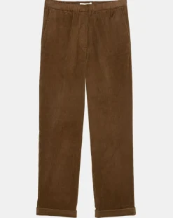 Clearance Marc O'Polo Pantalon en Velours côtelé à revers marron