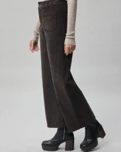 Outlet Lauren Vidal Pantalon en Velours côtelé Pants café