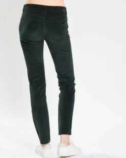 Femme Marc O'Polo Pantalon en Velours côtelé Lulea vert foncé