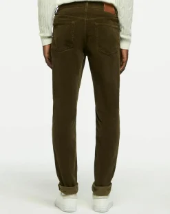 Homme Gant Pantalon en Velours côtelé kaki
