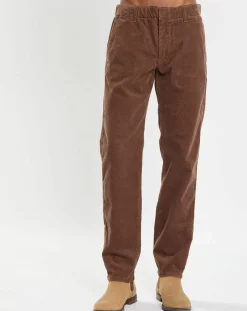 Hot Marc O'Polo Pantalon en Velours côtelé Osby stretch marron