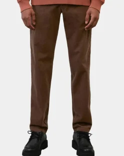 Hot Marc O'Polo Pantalon en Velours côtelé Osby stretch marron
