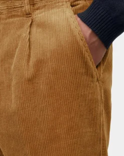 Best Marc O'Polo Pantalon en Velours côtelé 100% Coton Bio Belsbo Pleats brique