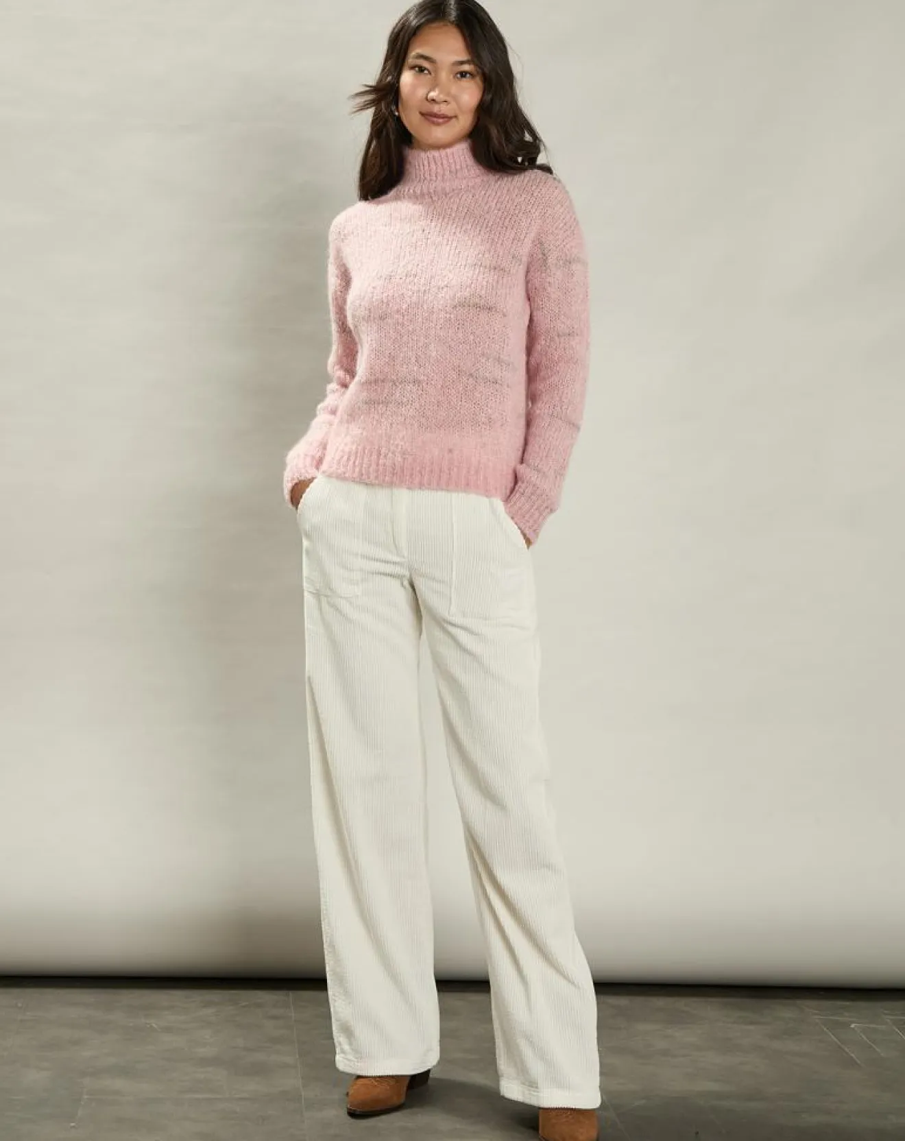 Sale Hartford Pantalon en Velours côtelé Patel milk