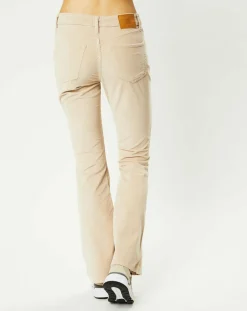 Sale BDG by Urban Outfitters Pantalon en Velours côtelé Mid Rise Flare beige