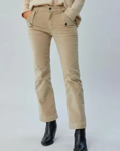 Discount Lauren Vidal Pantalon en Velours Elsa stone