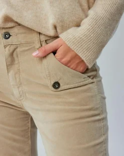 Discount Lauren Vidal Pantalon en Velours Elsa stone