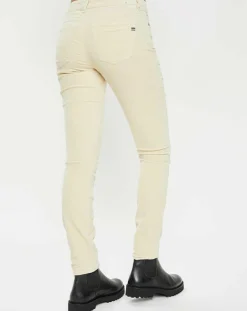 Femme Marc O'Polo Pantalon en Velours lisse Alby beige