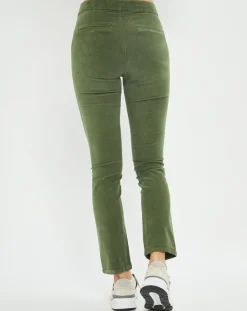 Hot Lauren Vidal Pantalon en Velours Pants vert