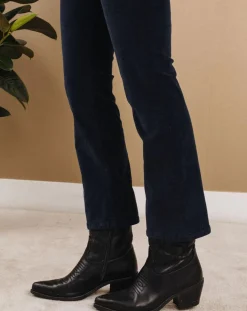 Femme Lauren Vidal Pantalon en Velours Pants nuit