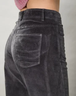 Femme Hartford Pantalon en Velours Pepite charbon