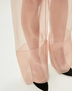 Femme La Perla Pantalon Esprit d'Atelier en Soie rose