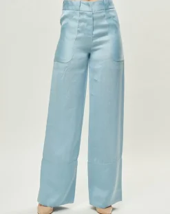 Femme La Perla Pantalon Esprit d'Atelier bleu