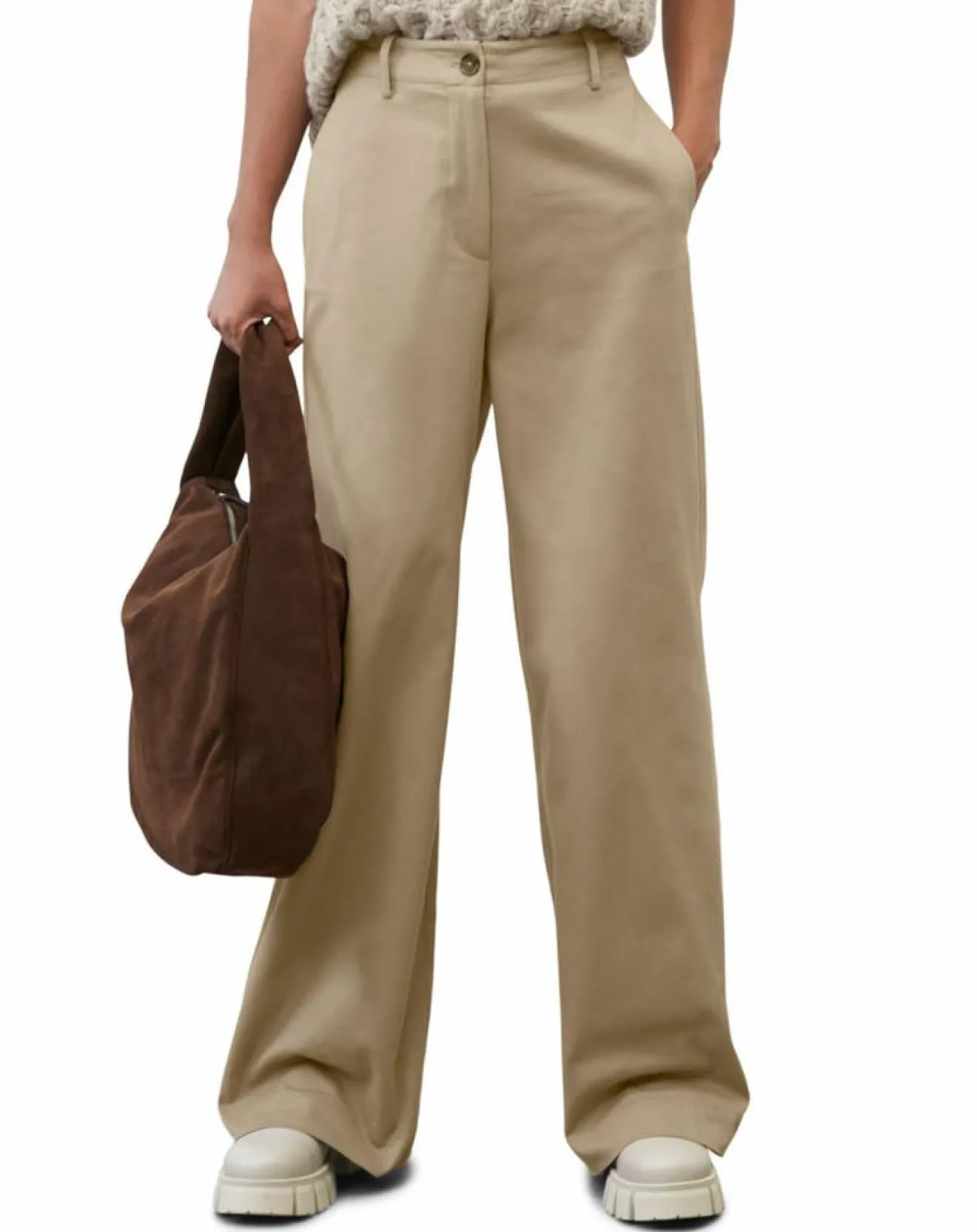 Femme Marc O'Polo Pantalon flare beige