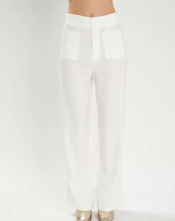 Online The Korner Pantalon Félicie blanc