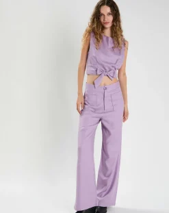 Femme The Korner Pantalon Félicie violet