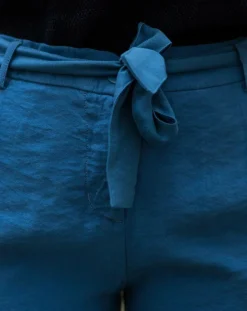 Femme Cuisse de Grenouille Pantalon fluide Cado bleu