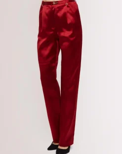 Sale La Perla Pantalon Glimmering Soutache rouge