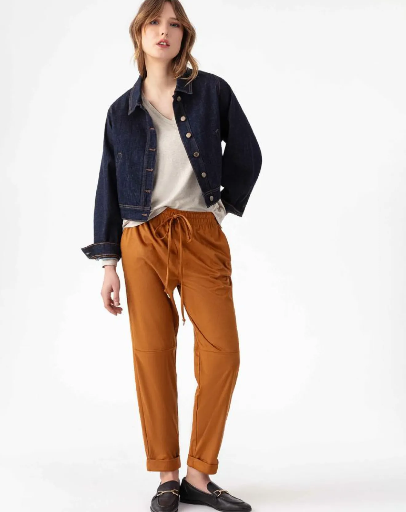 Femme Indies Pantalon Jules tabac