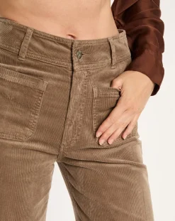 Outlet Lauren Vidal Pantalon jupe-culotte Cloé seigle