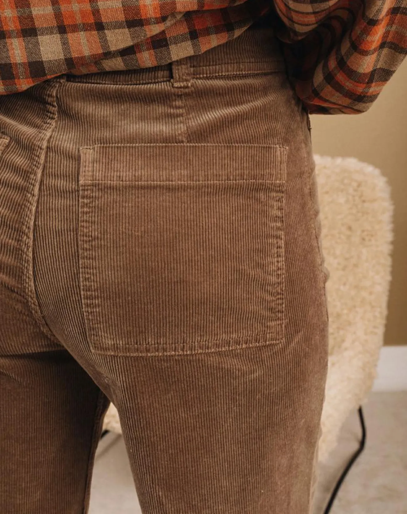 Outlet Lauren Vidal Pantalon jupe-culotte Cloé seigle