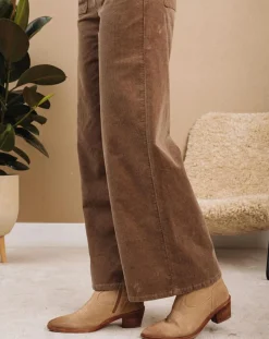 Outlet Lauren Vidal Pantalon jupe-culotte Cloé seigle