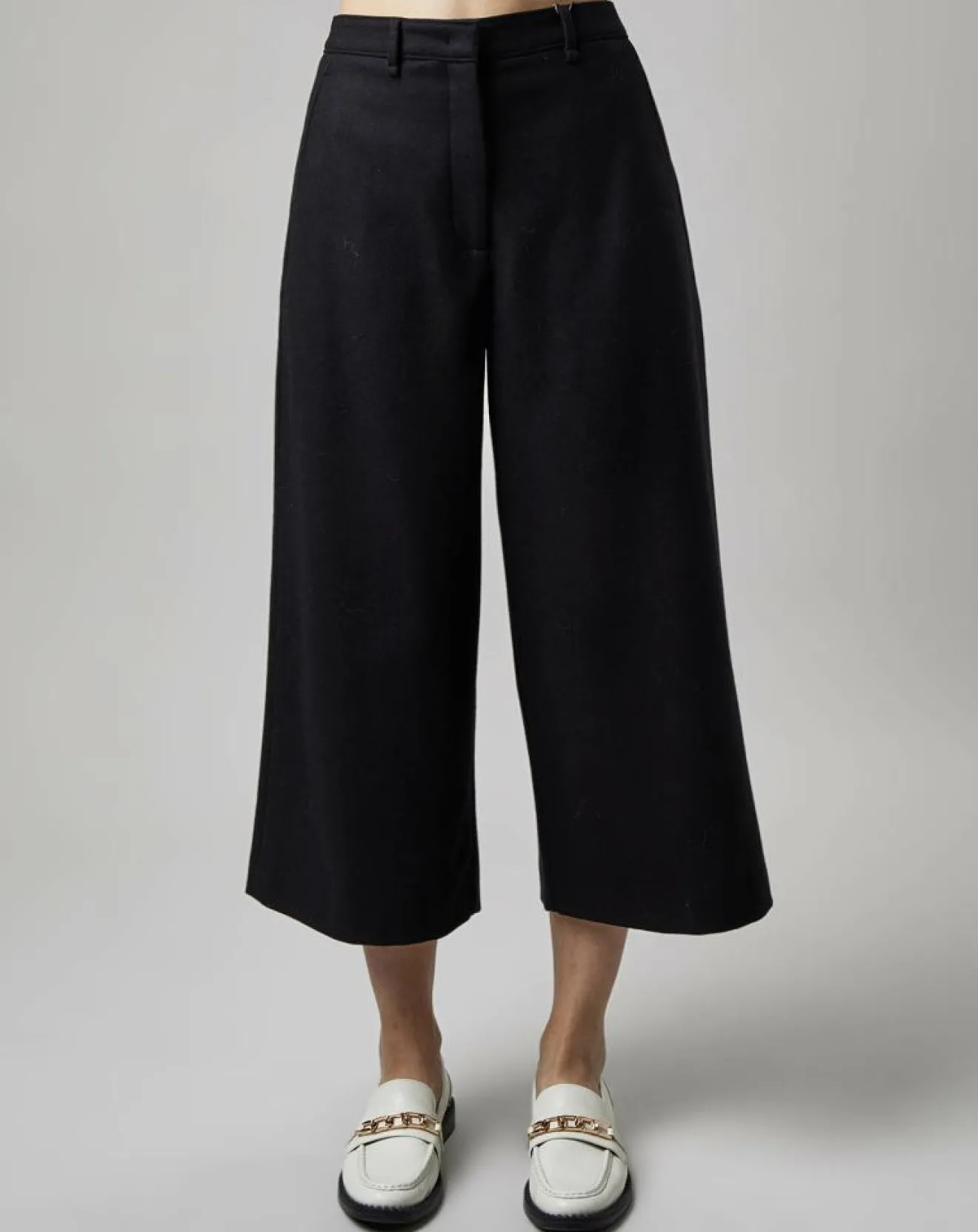 Sale Marc O'Polo Pantalon jupe-culotte en Laine mélangée noir