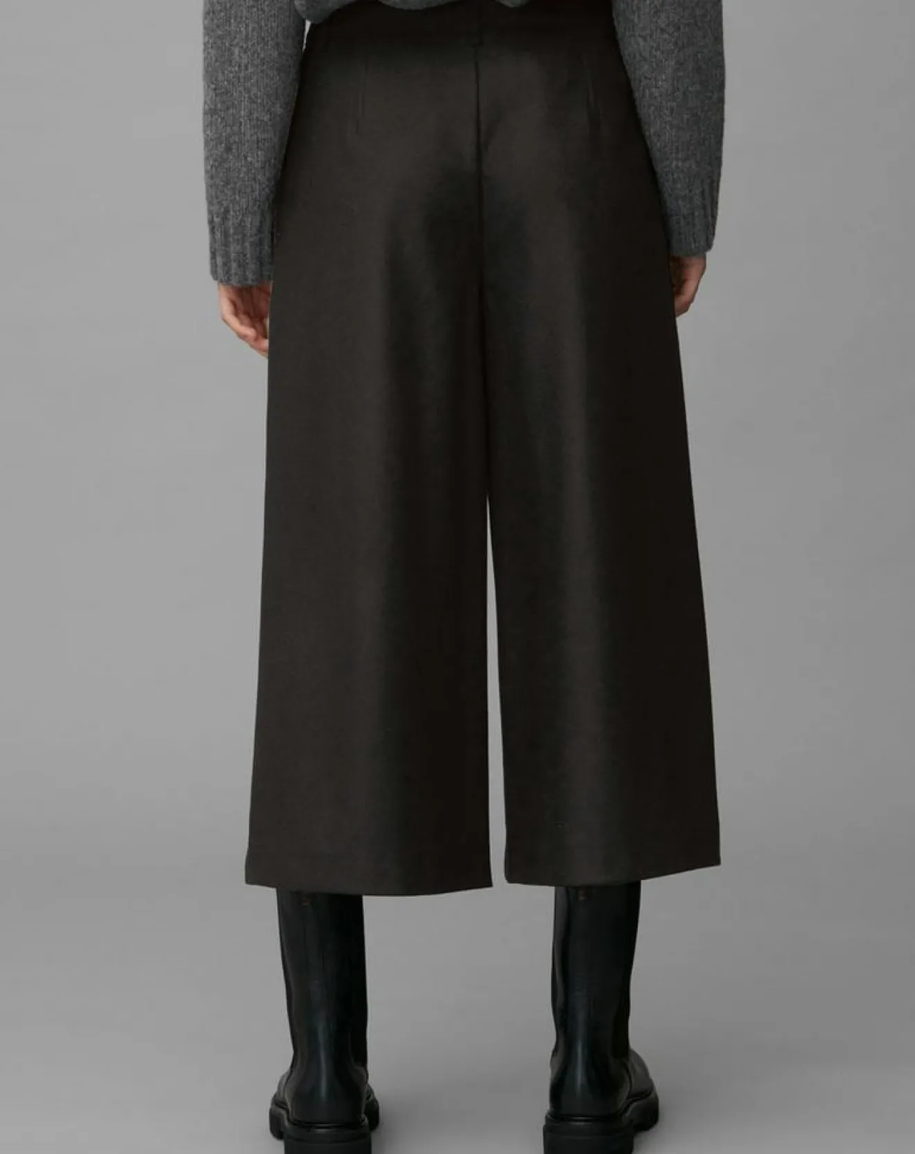 Sale Marc O'Polo Pantalon jupe-culotte en Laine mélangée noir