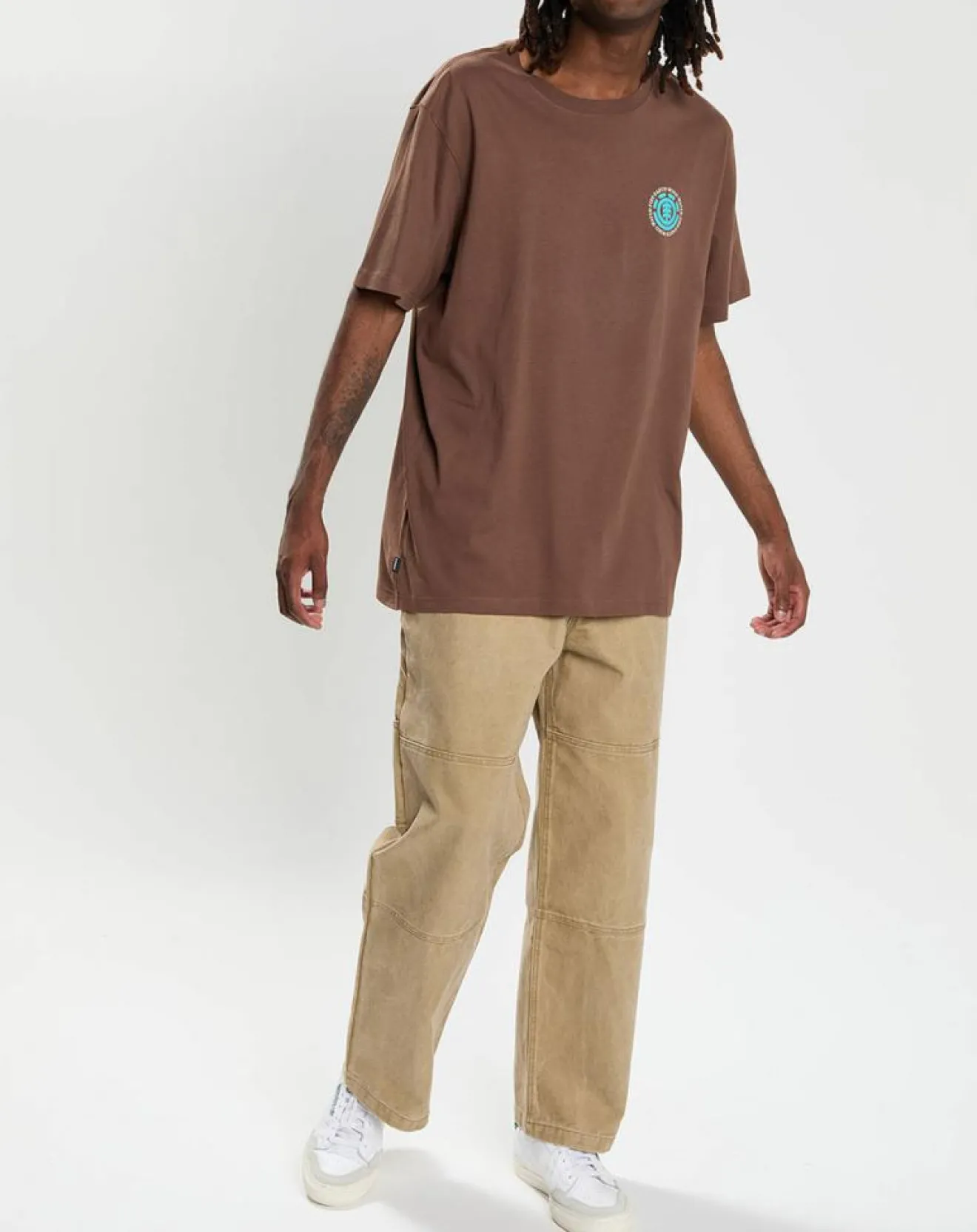 Homme Element Pantalon large Carpenter Canvas beige