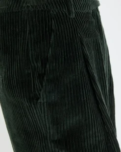 Best Marc O'Polo Pantalon large en Velours côtelé à revers vert foncé