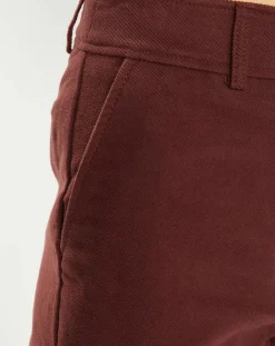 Femme Jodhpur Pantalon large Parc rouge foncé