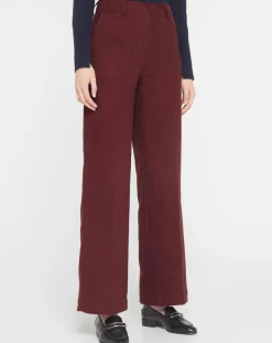 Femme Jodhpur Pantalon large Parc rouge foncé