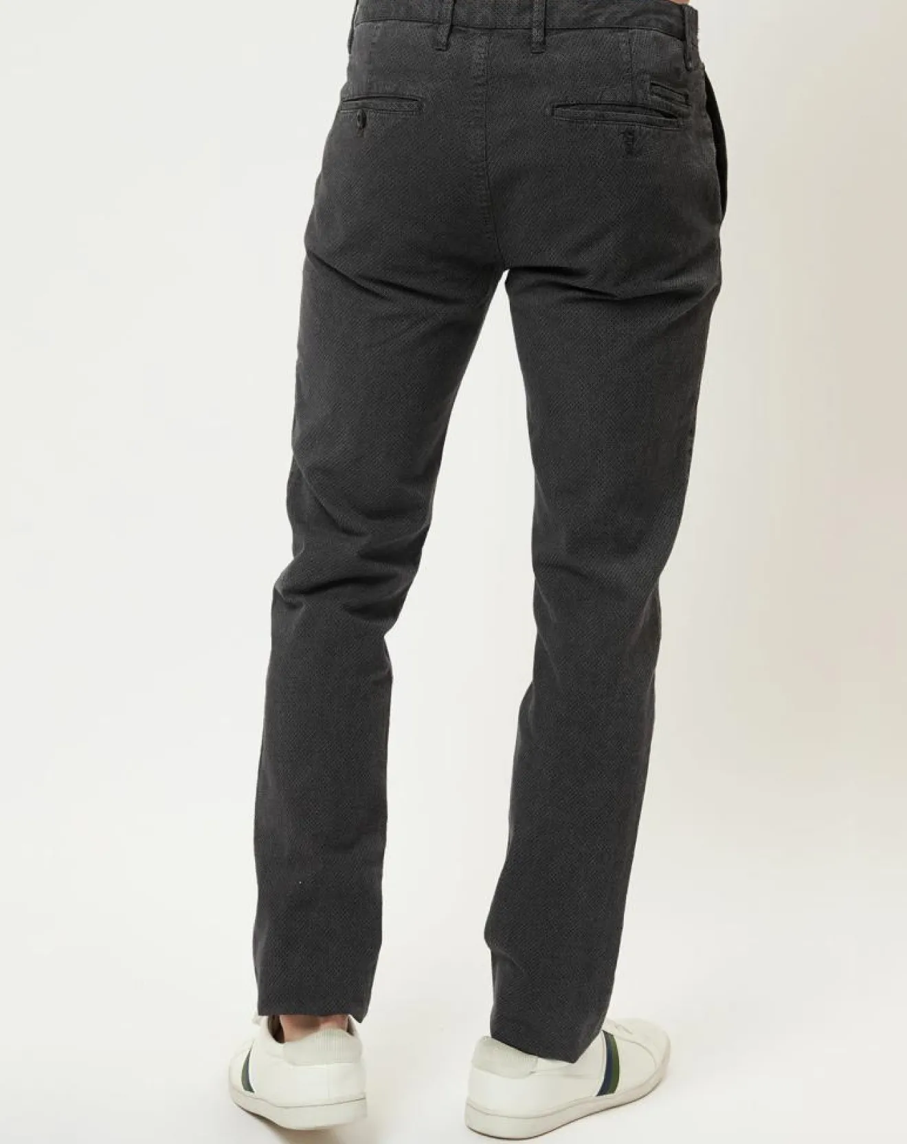 Discount Marc O'Polo Pantalon Malmo motif texturé gris moyen