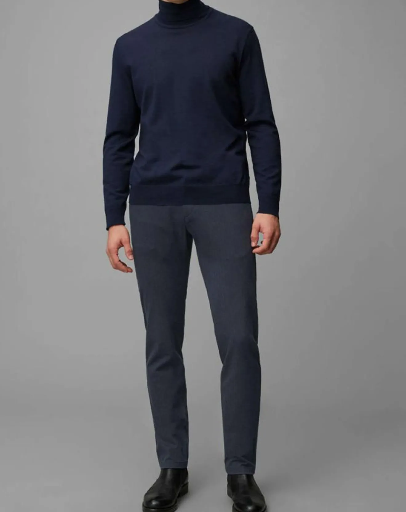 Sale Marc O'Polo Pantalon Malmo Smart Rayé bleu marine