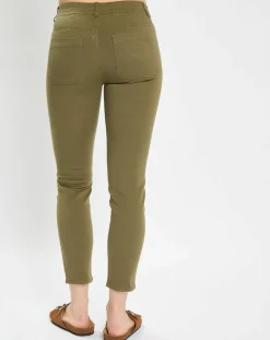 Femme Marc O'Polo Pantalon Mavas en Coton Bio kaki