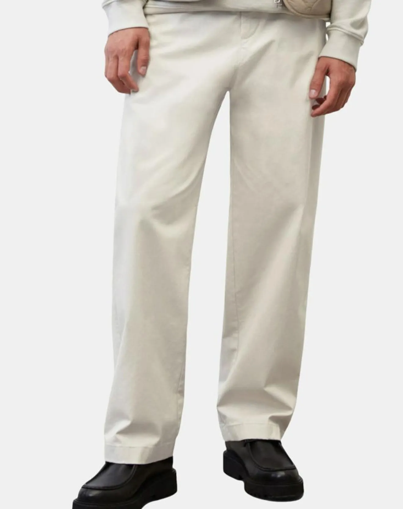 Homme Marc O'Polo Pantalon Mossbo oversize beige clair