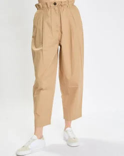Femme Marc O'Polo Pantalon paperbag pinces beige