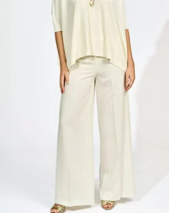 Femme Lauren Vidal Pantalon Petra écru