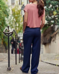 Femme La Petite Etoile Pantalon Polimo marine