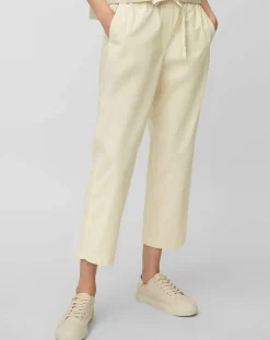 Femme Marc O'Polo Pantalon popeline taille élastique beige