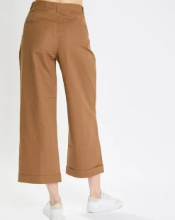 Femme Marc O'Polo Pantalon Ramie marron