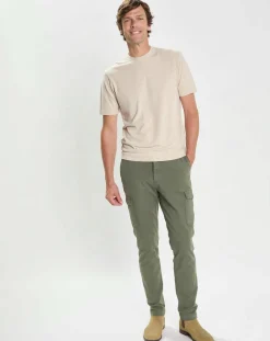 Sale Hackett London Pantalon Regular Fit Cargo kaki