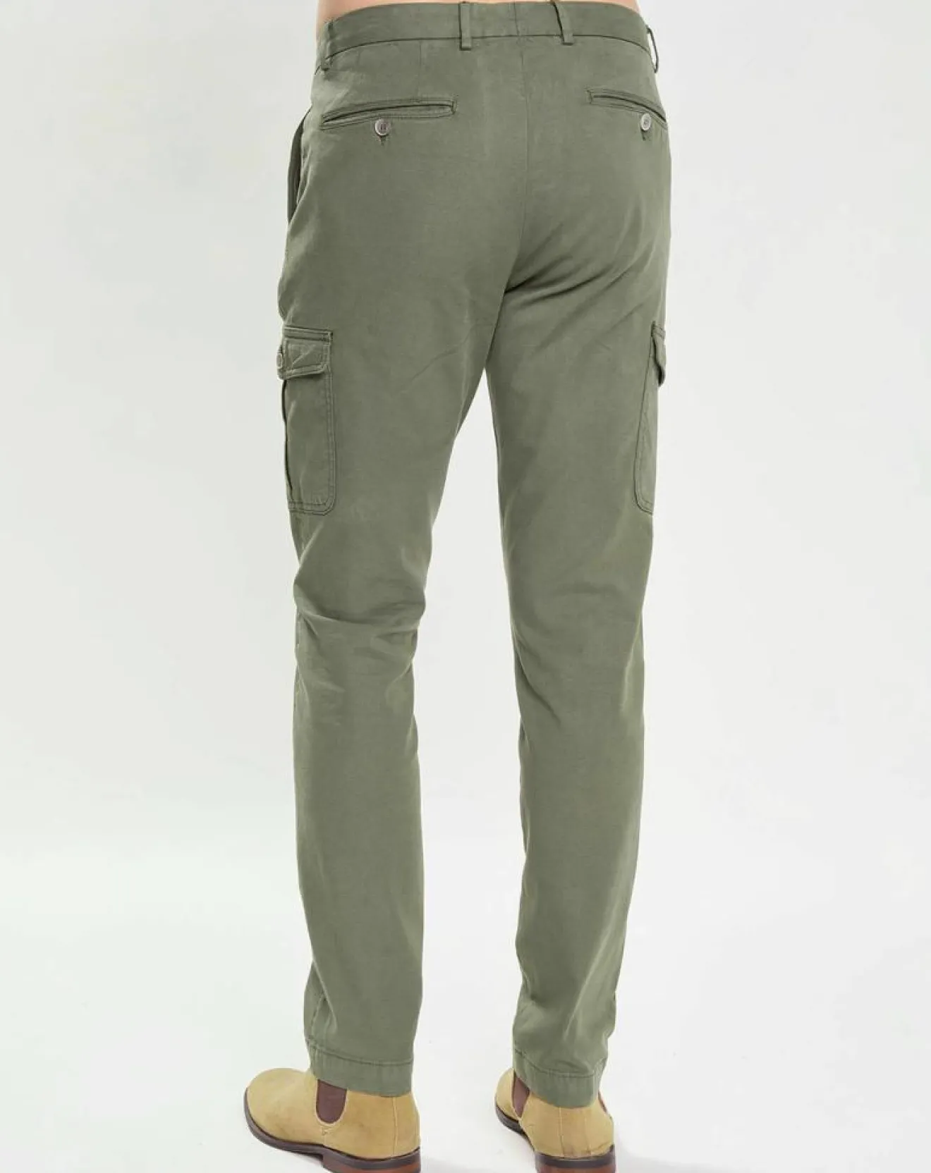 Sale Hackett London Pantalon Regular Fit Cargo kaki