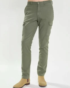 Sale Hackett London Pantalon Regular Fit Cargo kaki