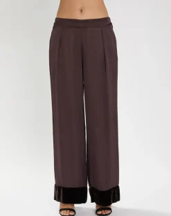 Femme Lauren Vidal Pantalon Shadow raisin