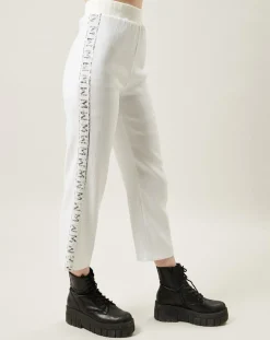 Outlet Manoush Pantalon Shiny Run blanc