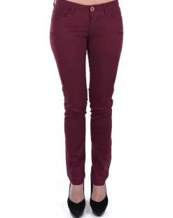 Femme Giorgio di Mare Pantalon slim bordeaux