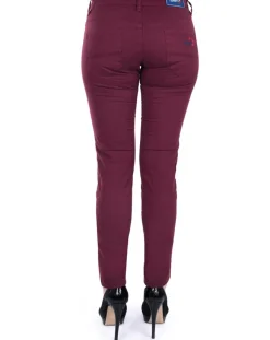 Femme Giorgio di Mare Pantalon slim bordeaux